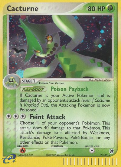 Cacturne - Pokémon TCG Card