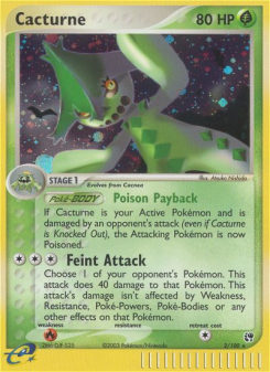 Cacturne - pokemon TCG Card