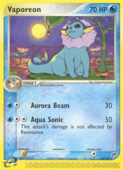 Vaporeon - pokemon TCG Card