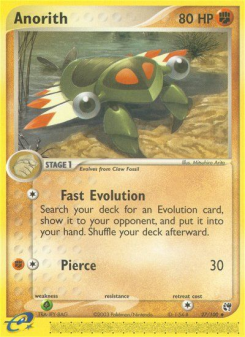 Anorith - pokemon TCG Card