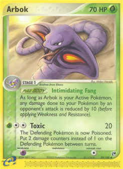 Arbok - pokemon TCG Card
