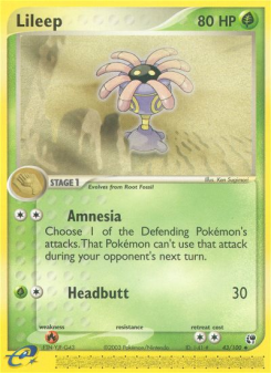 Lileep - pokemon TCG Card