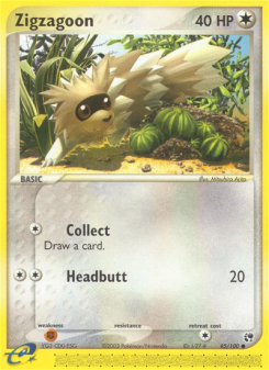 Zigzagoon - pokemon TCG Card