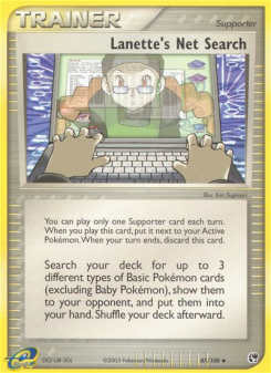 Lanette's Net Search - pokemon TCG Card