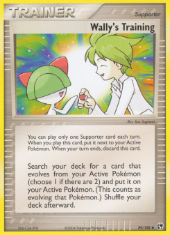 Wally's Training - pokemon TCG Card