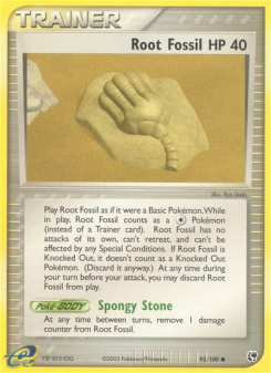Root Fossil - pokemon TCG Card