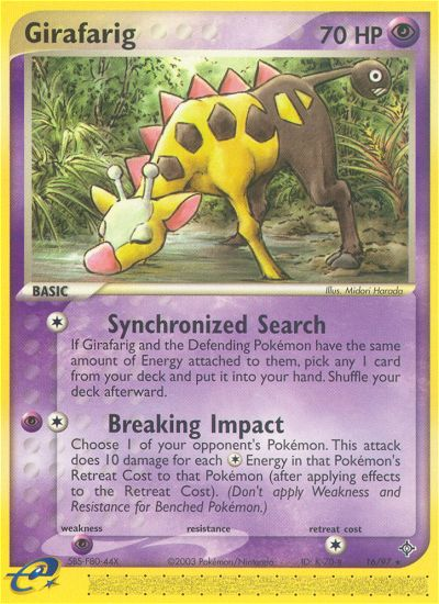 Girafarig - Pokémon TCG Card