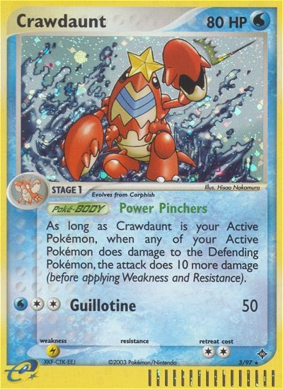 Crawdaunt - Pokémon TCG Card
