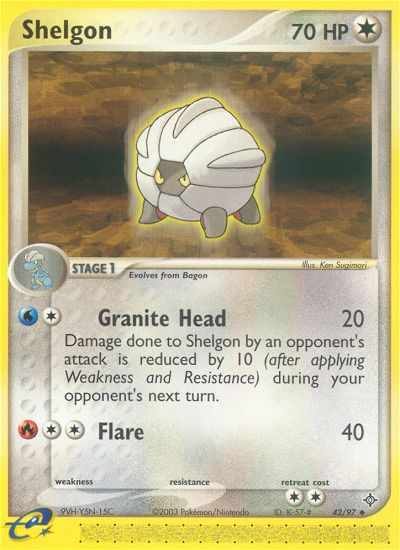 Shelgon - Pokémon TCG Card