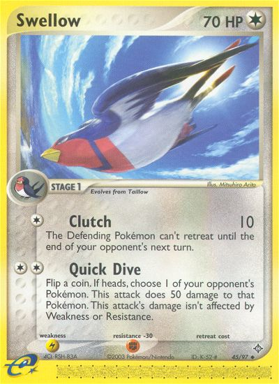 Swellow - Pokémon TCG Card