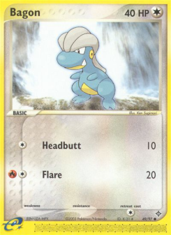 Bagon - pokemon TCG Card