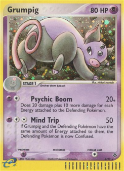 Grumpig - pokemon TCG Card