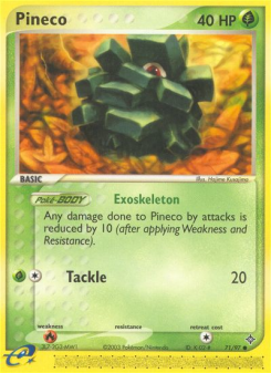 Pineco - pokemon TCG Card
