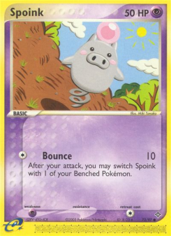Spoink - pokemon TCG Card