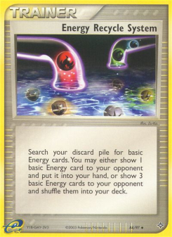 Energy Recycle System - pokemon TCG Card