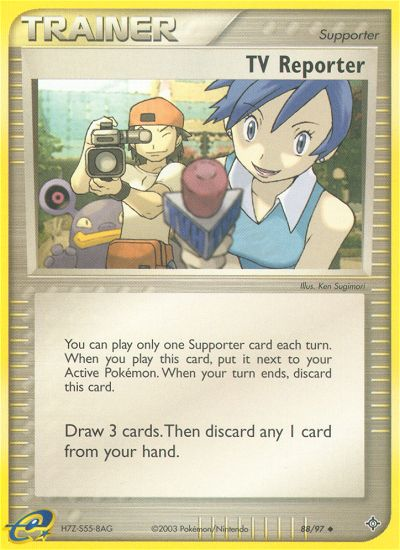TV Reporter - Pokémon TCG Card
