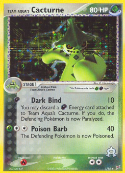 Team Aqua's Cacturne - pokemon TCG Card