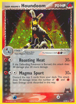 Team Magma's Houndoom - pokemon TCG Card
