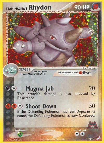 Team Magma's Rhydon - Pokémon TCG Card