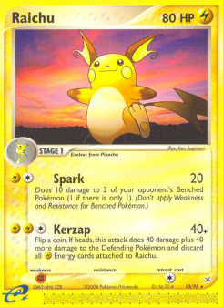 Raichu - pokemon TCG Card