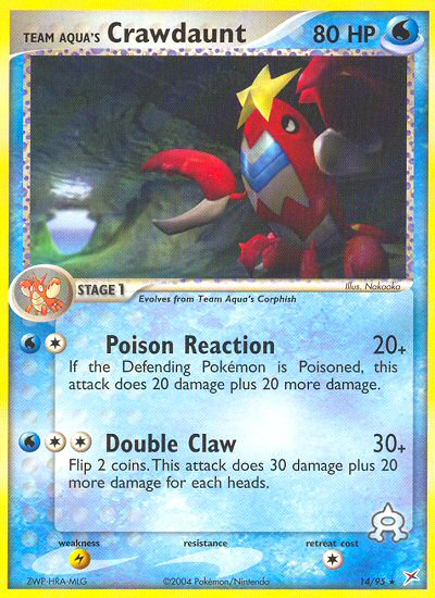 Team Aqua's Crawdaunt - Pokémon TCG Card
