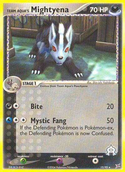 Team Aqua's Mightyena - Pokémon TCG Card
