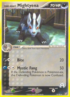 Team Aqua's Mightyena - pokemon TCG Card