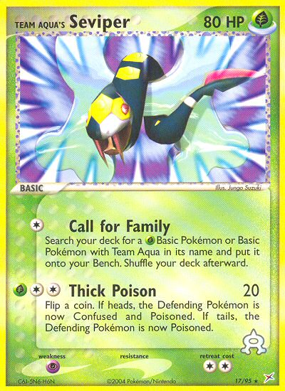 Team Aqua's Seviper - Pokémon TCG Card
