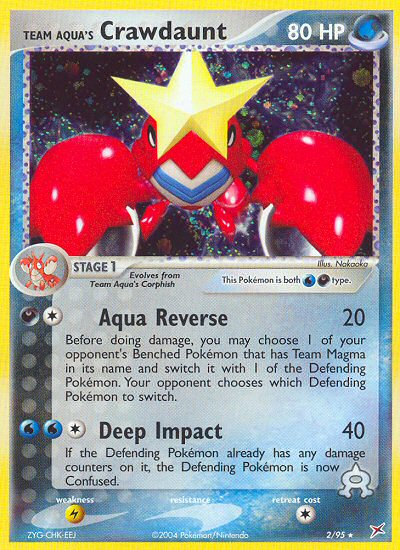 Team Aqua's Crawdaunt - Pokémon TCG Card