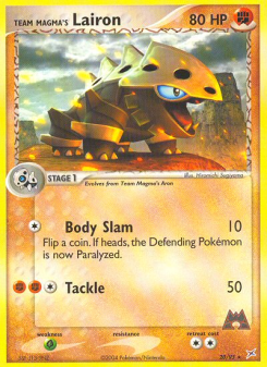 Team Magma's Lairon - pokemon TCG Card