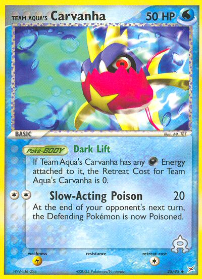 Team Aqua's Carvanha - Pokémon TCG Card