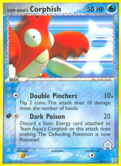 Team Aqua's Corphish - pokemon TCG Card