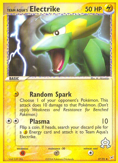 Team Aqua's Electrike - Pokémon TCG Card