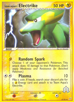 Team Aqua's Electrike - pokemon TCG Card