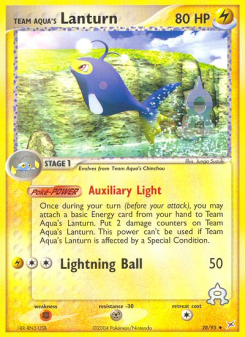 Team Aqua's Lanturn - pokemon TCG Card