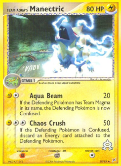 Team Aqua's Manectric - pokemon TCG Card