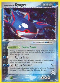 Team Aqua's Kyogre - pokemon TCG Card