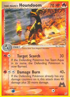 Team Magma's Houndoom - pokemon TCG Card