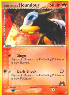 Team Magma's Houndour - pokemon TCG Card