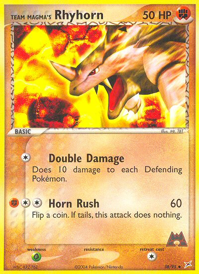 Team Magma's Rhyhorn - Pokémon TCG Card
