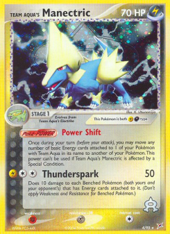 Team Aqua's Manectric - pokemon TCG Card