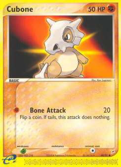 Cubone - pokemon TCG Card