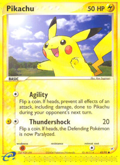 Pikachu - pokemon TCG Card