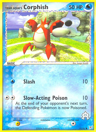 Team Aqua's Corphish - Pokémon TCG Card