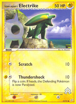 Team Aqua's Electrike - pokemon TCG Card