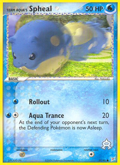 Team Aqua's Spheal - Pokémon TCG Card