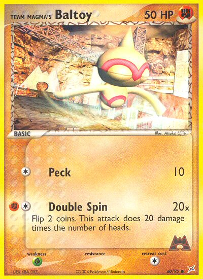 Team Magma's Baltoy - Pokémon TCG Card