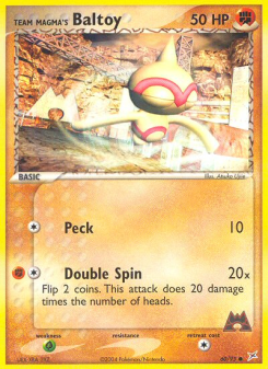 Team Magma's Baltoy - pokemon TCG Card
