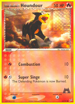 Team Magma's Houndour - pokemon TCG Card