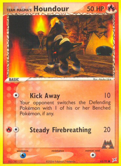 Team Magma's Houndour - pokemon TCG Card